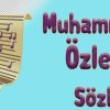 muhammedi özledim sözler